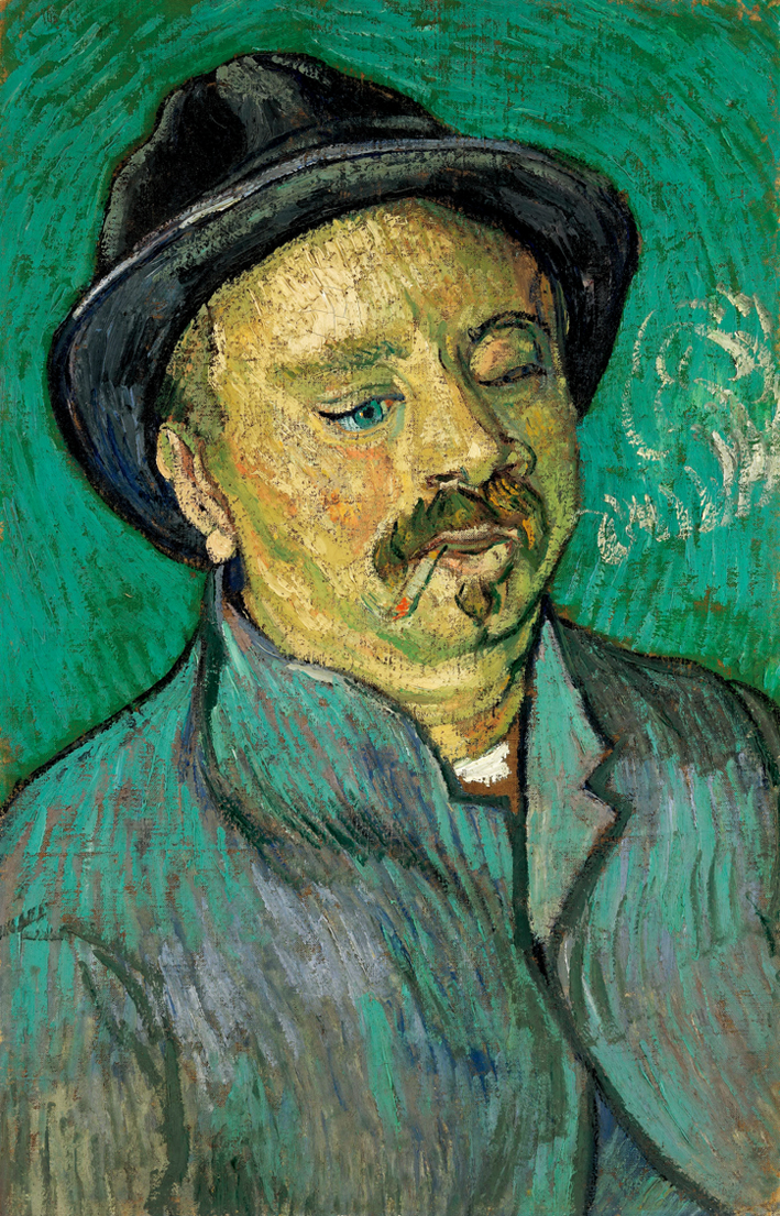  文森特·威廉·梵高  Vincent Willen Van Gogh —— 一只眼睛的男子肖像
